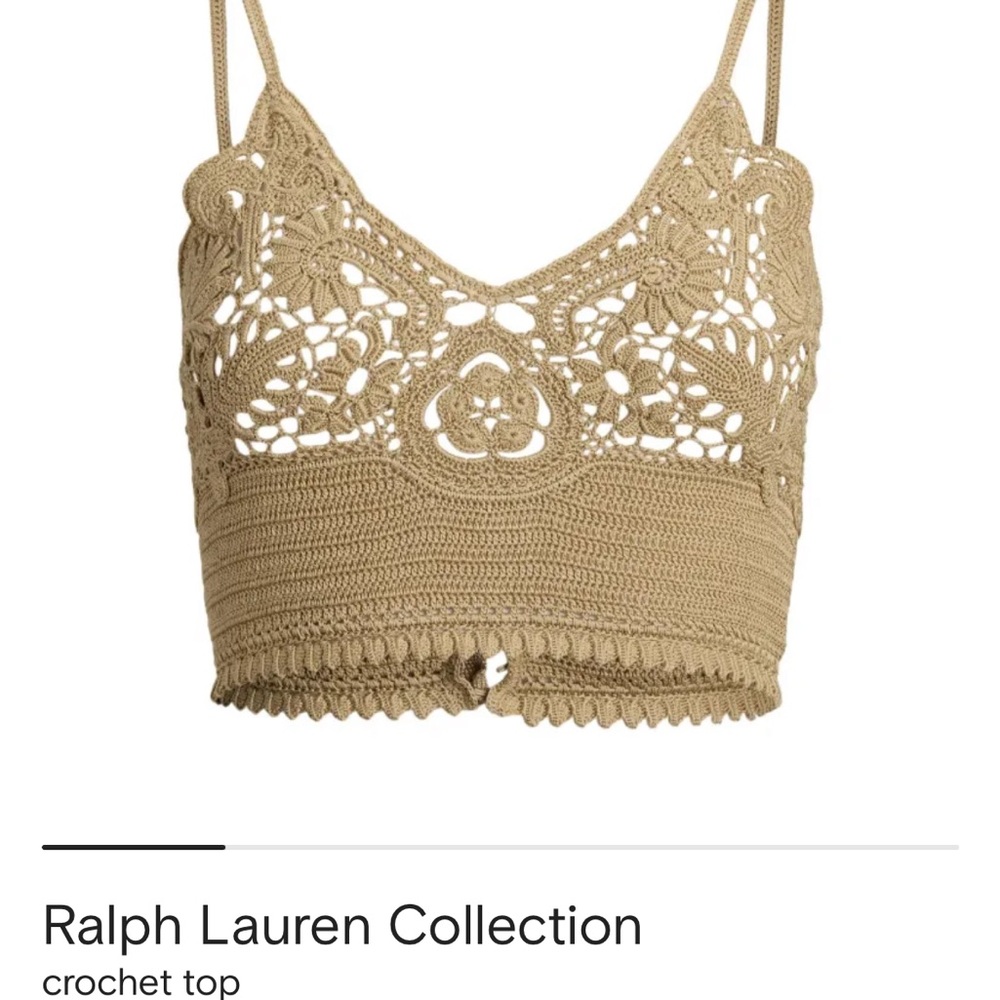 Ralph Lauren collections crochet top
